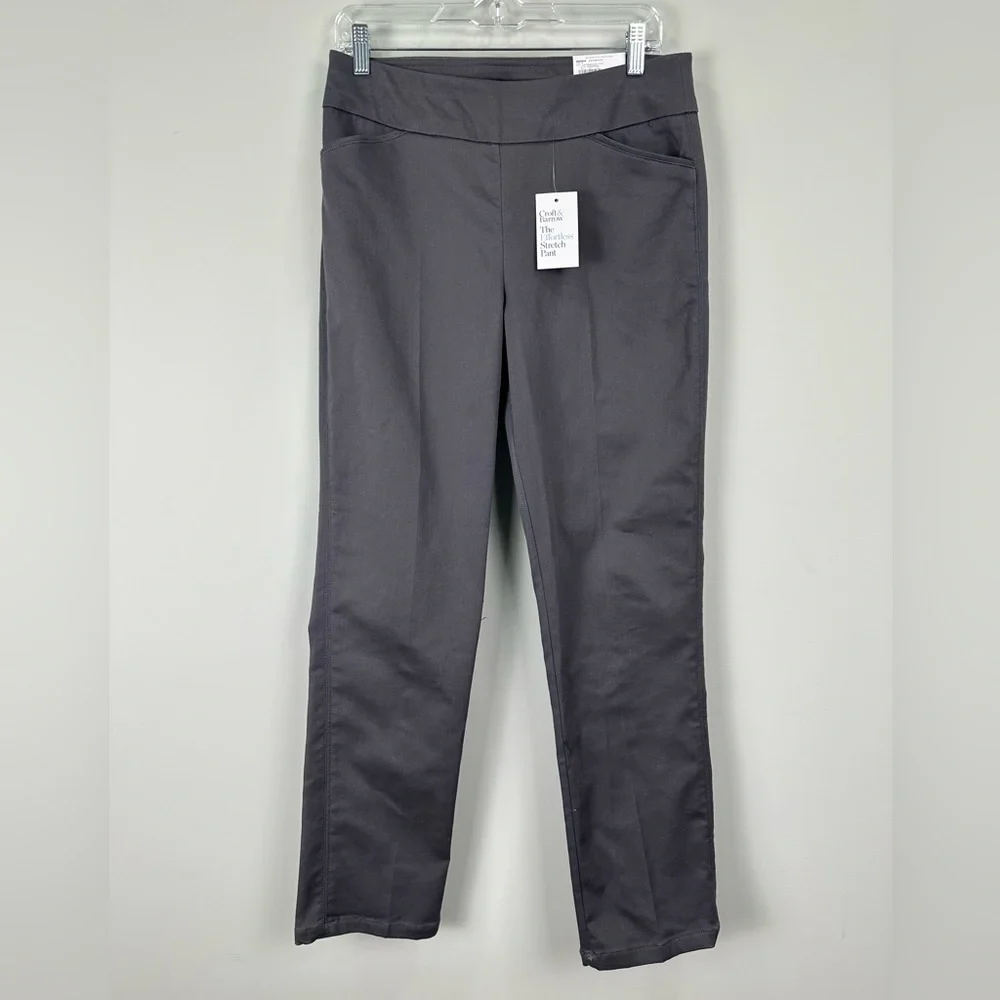 Croft & Barrow NWT Straight Leg The Effortless Stretch Pull On Pant Size 8 NEW